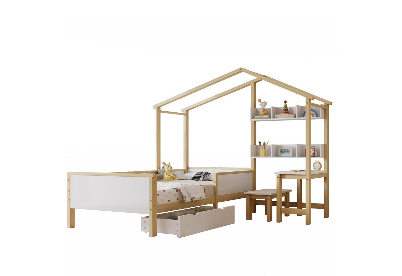 Gotagee Jugendbett Kinderbett Modern ohne Matratze Hausbett Einzelbett 90 x 200 cm Gotagee Jugendbett Kinderbett Modern ohne Matratze Hausbett Einzelbett 90 x 200 cm von Gotagee
