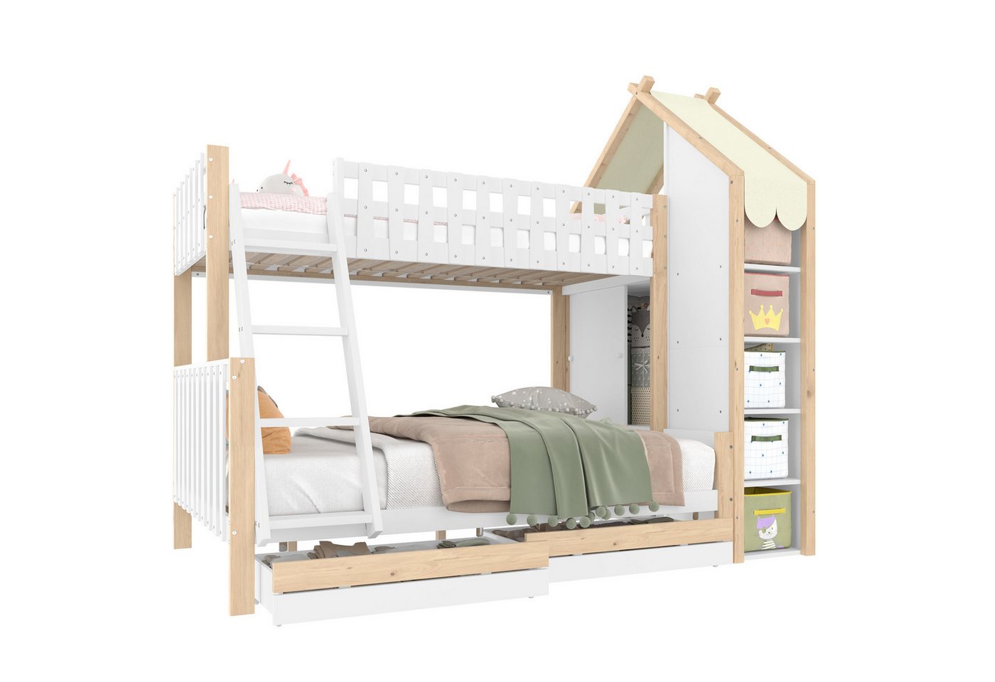 Gotagee Kinderbett Etagenbett Jugendbett aus Holz Holzbett Doppelbett Einzelbettgestell Gotagee Kinderbett Etagenbett Jugendbett aus Holz Holzbett Doppelbett Einzelbettgestell von Gotagee