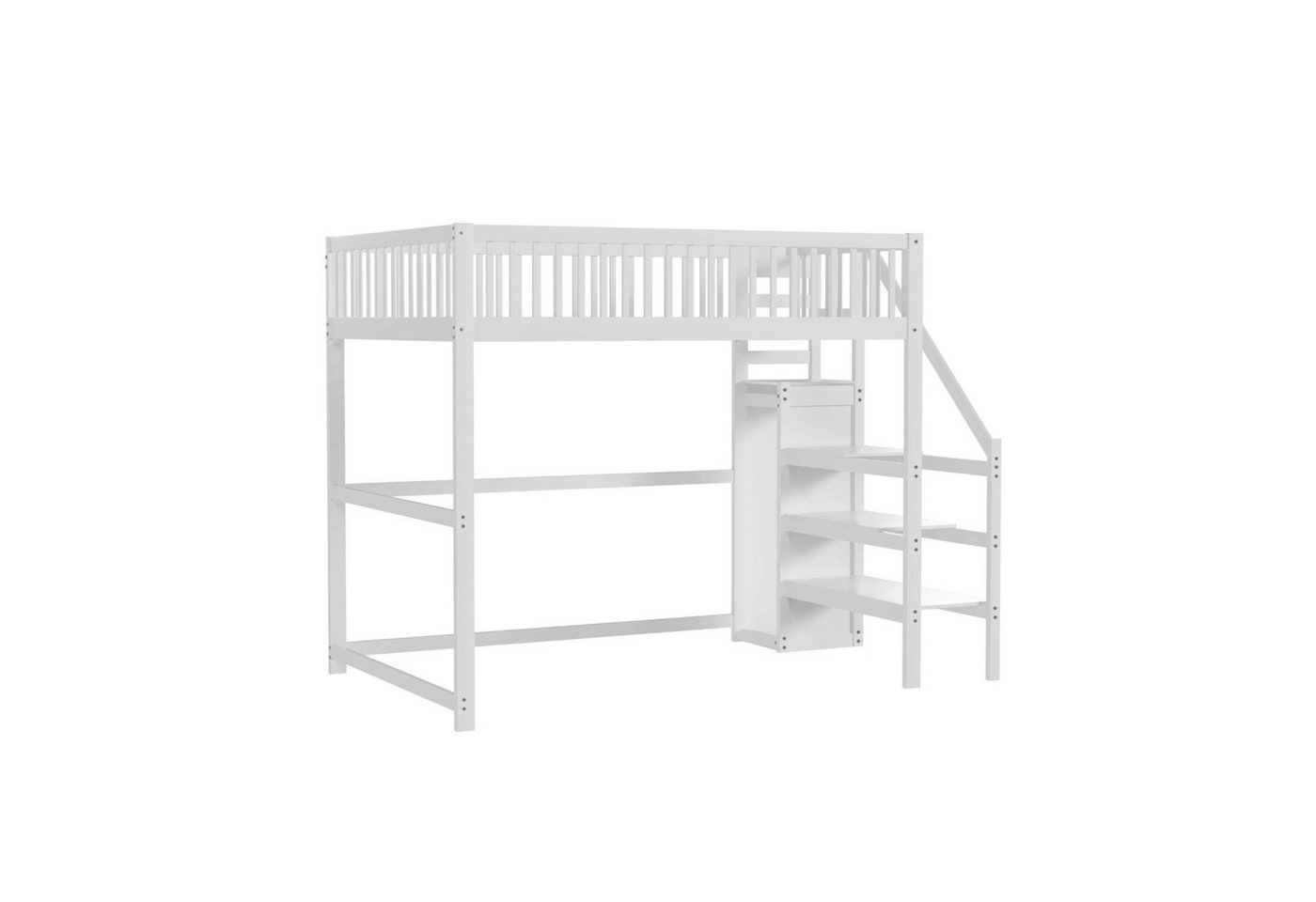 Gotagee Kinderbett Hochbett Jugendbett mit einfacher Kleiderschrank Holzbett Einzelbett, aus Holz mit Aufbewahrungsregal, einfacher Kleiderschrank Gotagee Kinderbett Hochbett Jugendbett mit einfacher Kleiderschrank Holzbett Einzelbett, aus Holz mit Aufbewahrungsregal, einfacher Kleiderschrank von Gotagee