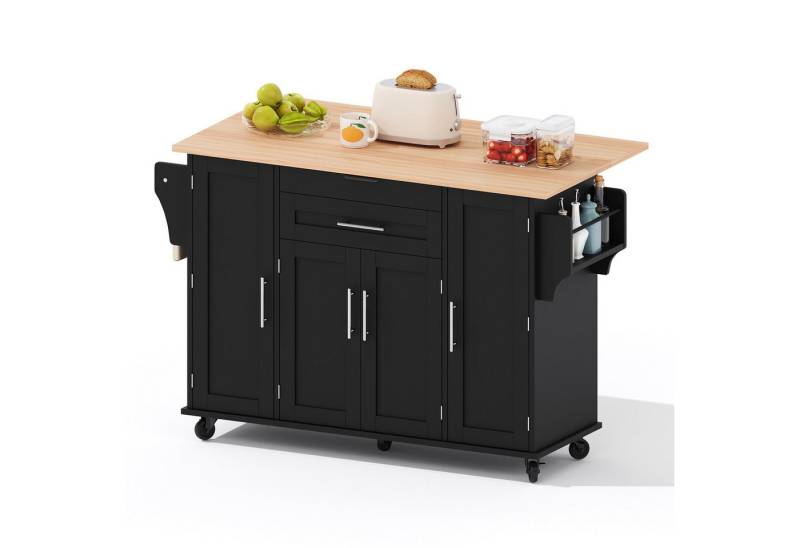 Gotagee Kücheninsel 120cm Speisewagen Küchenwagen mit ausziehbare Arbeitsplatte Anrichte Gotagee Kücheninsel 120cm Speisewagen Küchenwagen mit ausziehbare Arbeitsplatte Anrichte von Gotagee