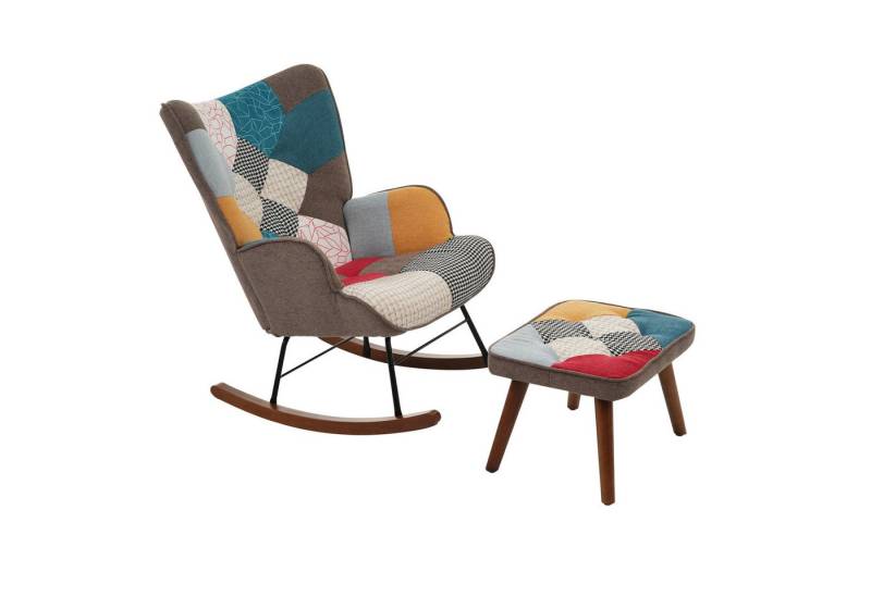 Gotagee Loungesessel Freizeitstühle Wohnzimmerstühle mit Fußstütze Schaukelstühle von Gotagee