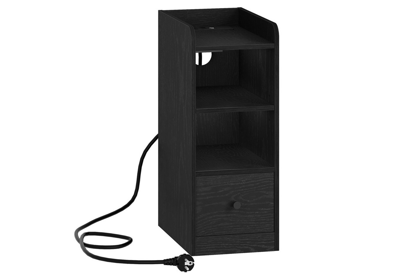 Gotagee Nachttisch Nachttisch, mit Ladestation,USB&Typ C Anschluss,Schmaler Beistelltisch (1-St) von Gotagee