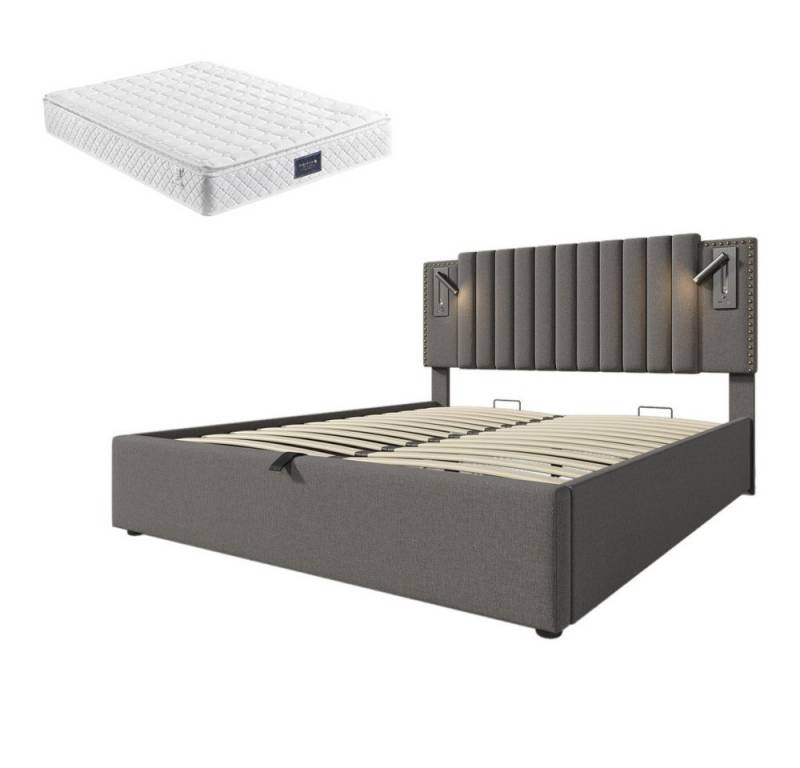 Gotagee Polsterbett 140 x 200 cm Doppelbett Multifunktionsbett Mit Matratze Jugendbett Gotagee Polsterbett 140 x 200 cm Doppelbett Multifunktionsbett Mit Matratze Jugendbett von Gotagee