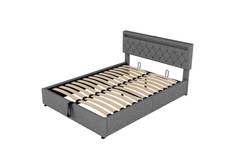 Gotagee Polsterbett 160 x 200 cm Doppelbett Multifunktionsbett ohne Matratze Jugendbett von Gotagee