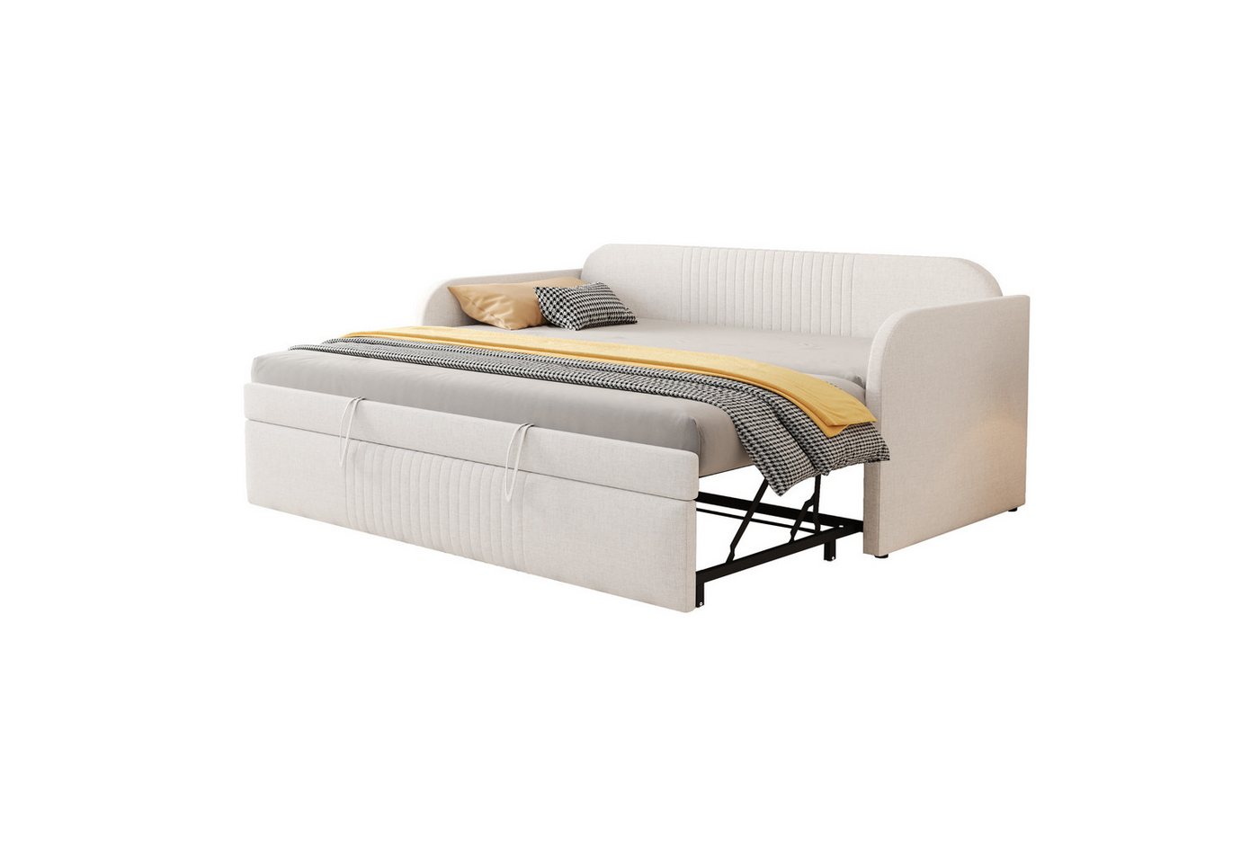Gotagee Polsterbett Ausziehbares Schlafsofa 90x190cm Multifunktionsbett Tagesbett Daybett von Gotagee