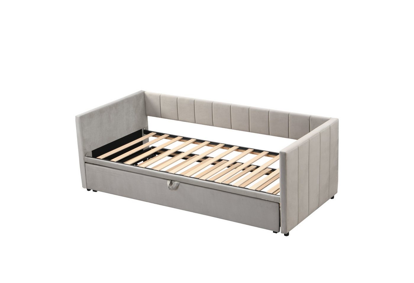 Gotagee Polsterbett Ausziehbares Schlafsofa 90x200 Multifunktionsbett Gästebett Jugendbett, Multifunktionsbett aus hautfreundlichem Samtstoff Gotagee Polsterbett Ausziehbares Schlafsofa 90x200 Multifunktionsbett Gästebett Jugendbett, Multifunktionsbett aus hautfreundlichem Samtstoff von Gotagee