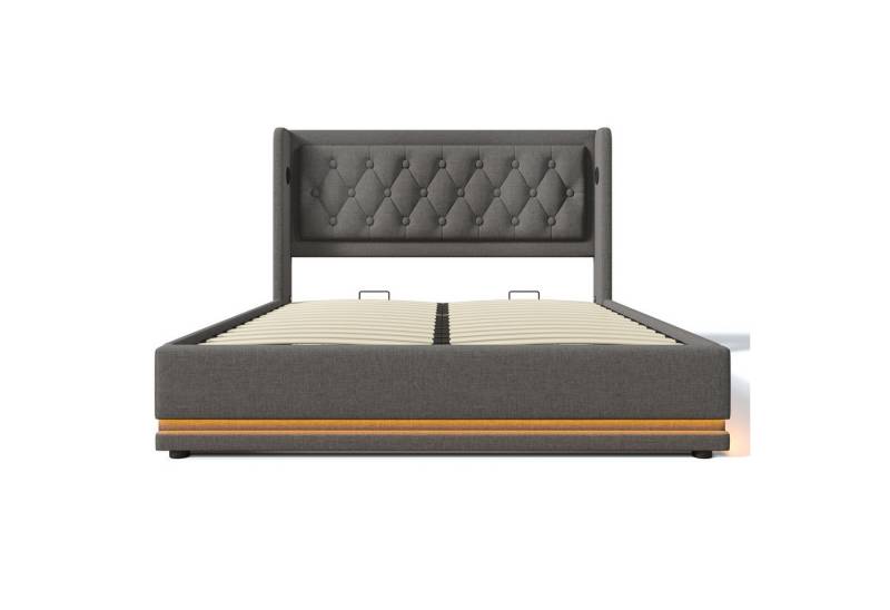 Gotagee Polsterbett Doppelbett Mit Matratze Jugendbett Multifunktionsbett 140 x 200 cm von Gotagee