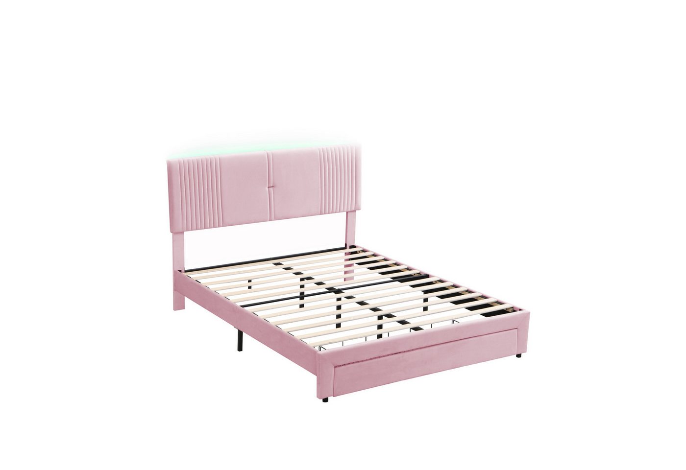 Gotagee Polsterbett Doppelbett mit LED und USB Jugendbett Erwachsenenbett Samt Gästebett Gotagee Polsterbett Doppelbett mit LED und USB Jugendbett Erwachsenenbett Samt Gästebett von Gotagee