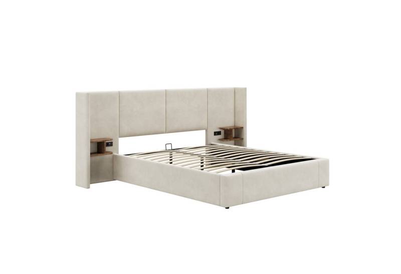 Gotagee Polsterbett Einzelbett Doppelbett Flachbett mit USB Anschluss Steckdose Stauraum Gotagee Polsterbett Einzelbett Doppelbett Flachbett mit USB Anschluss Steckdose Stauraum von Gotagee