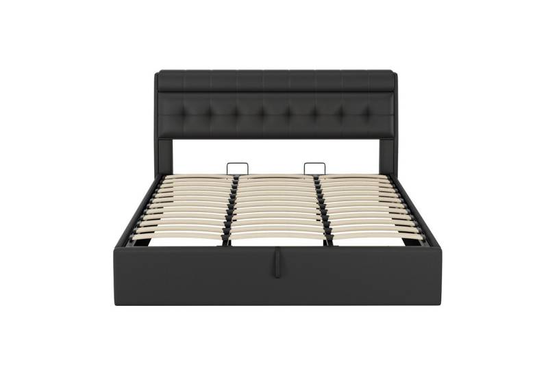 Gotagee Polsterbett Fashion Doppelbett 180x200 cm Hydraulikbett Erwachsenenbett Jugendbett, mit Lattenrost und mit Kopfteil. von Gotagee