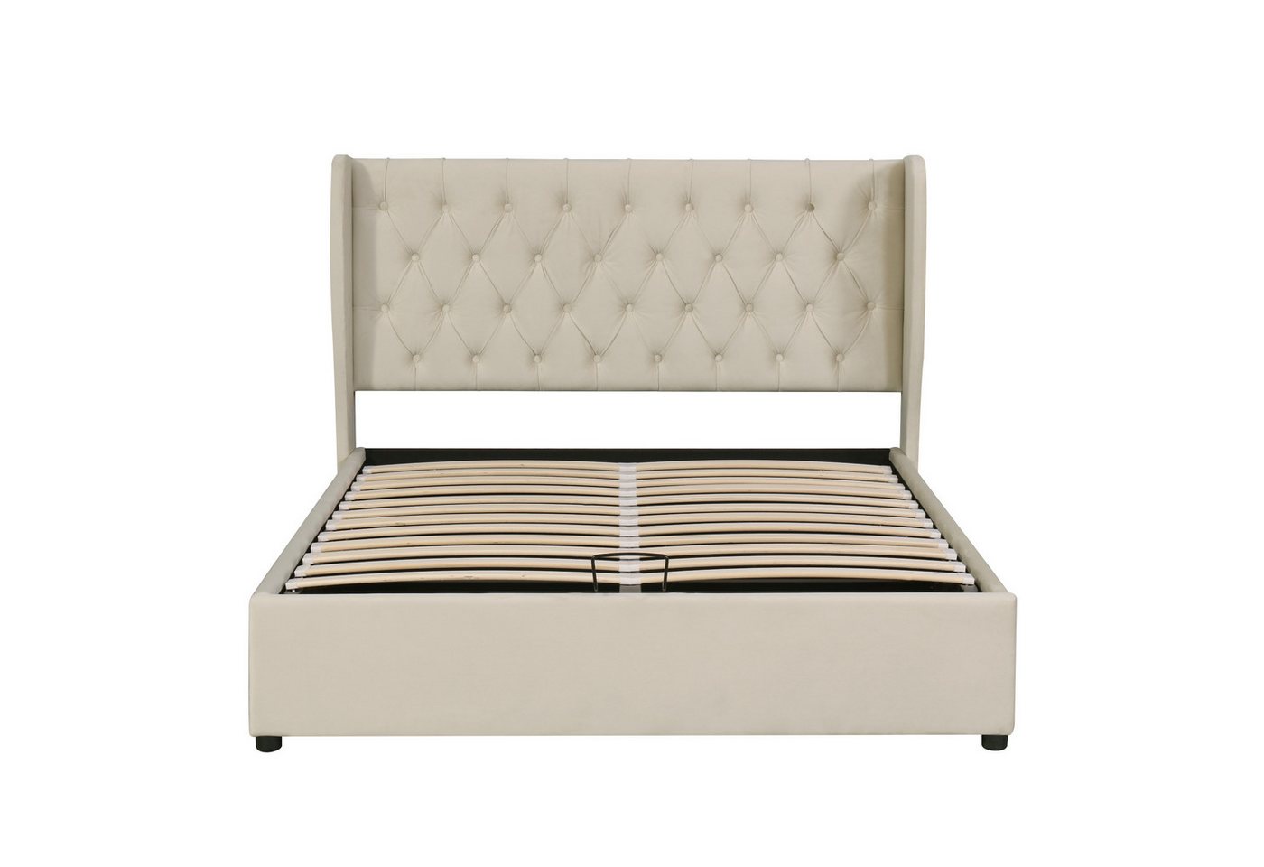 Gotagee Polsterbett Funktionsbett Samtstoff Stauraum Doppelbett Jugendbett Flaches Bett, Hydraulisches Funktionsbett Gotagee Polsterbett Funktionsbett Samtstoff Stauraum Doppelbett Jugendbett Flaches Bett, Hydraulisches Funktionsbett von Gotagee