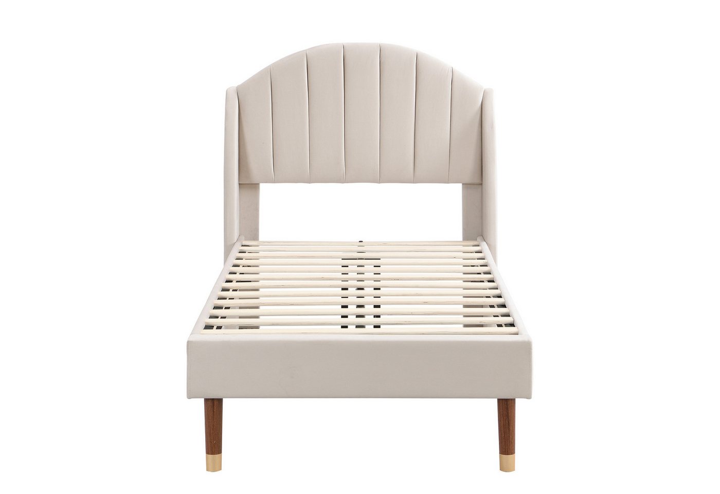 Gotagee Polsterbett Jugendbett 90x200cm Einzelbett Lattenrost Kinderbett Samt Flaches Bett, Einfache Montage Gotagee Polsterbett Jugendbett 90x200cm Einzelbett Lattenrost Kinderbett Samt Flaches Bett, Einfache Montage von Gotagee