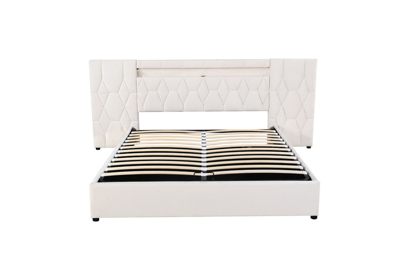 Gotagee Polsterbett Kinderbett 180x200cm Samt Bett mit USB-Steckdose Jugendbett Flachbett, Samtbett mit LED und USB-Steckdose Gotagee Polsterbett Kinderbett 180x200cm Samt Bett mit USB-Steckdose Jugendbett Flachbett, Samtbett mit LED und USB-Steckdose von Gotagee