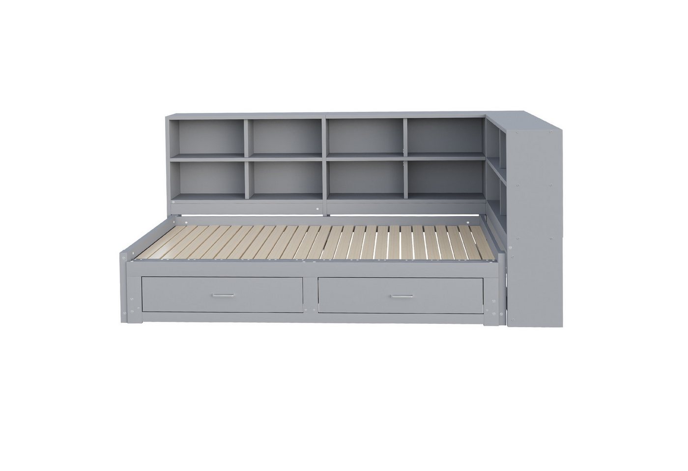 Gotagee Polsterbett Massivholzsofa 90/180 cm mit Ausziehbarem Bett und Stauraum Doppelbett, mit Euro-Steckdose Gotagee Polsterbett Massivholzsofa 90/180 cm mit Ausziehbarem Bett und Stauraum Doppelbett, mit Euro-Steckdose von Gotagee