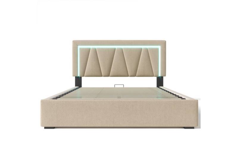 Gotagee Polsterbett Multifunktionsbett Mit Matratze Jugendbett flaches Bett 140 x 200 cm von Gotagee