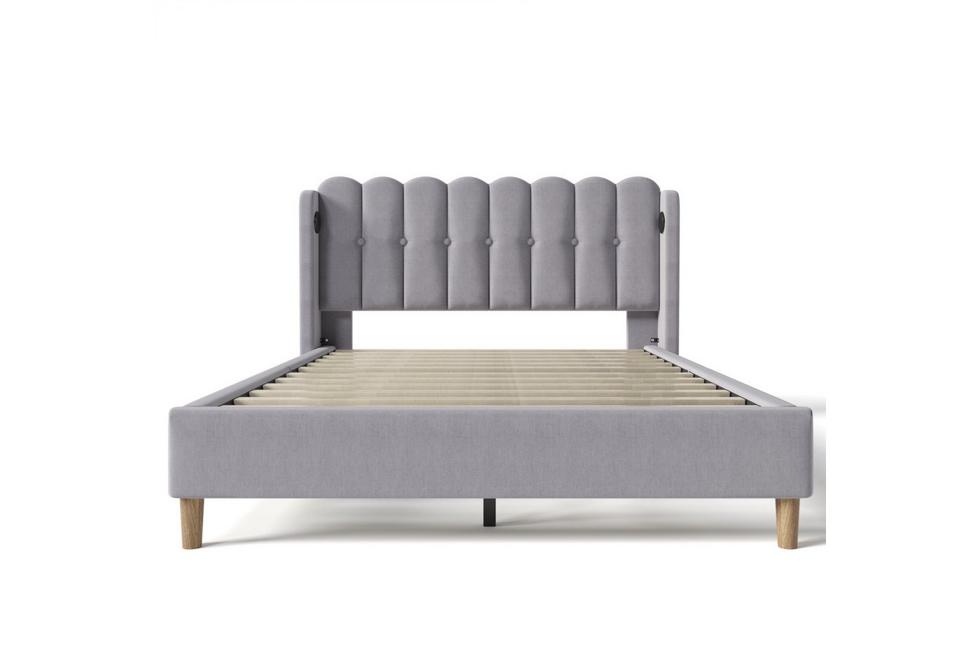 Gotagee Polsterbett Doppelbett Gästezimmer Bett Jugendbett Multifunktionsbett flaches Bett, USB Typ C Ladefunktion Gotagee Polsterbett Doppelbett Gästezimmer Bett Jugendbett Multifunktionsbett flaches Bett, USB Typ C Ladefunktion von Gotagee