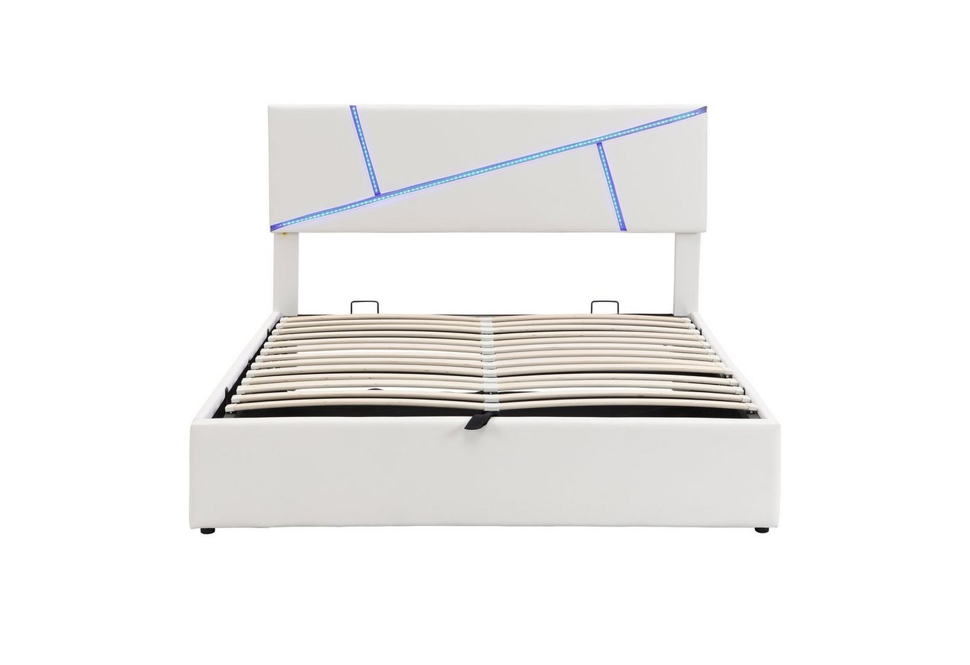 Gotagee Polsterbett Polsterbett Doppelbett Mit LED und Stauraum Lattenrost Funktionsbett von Gotagee