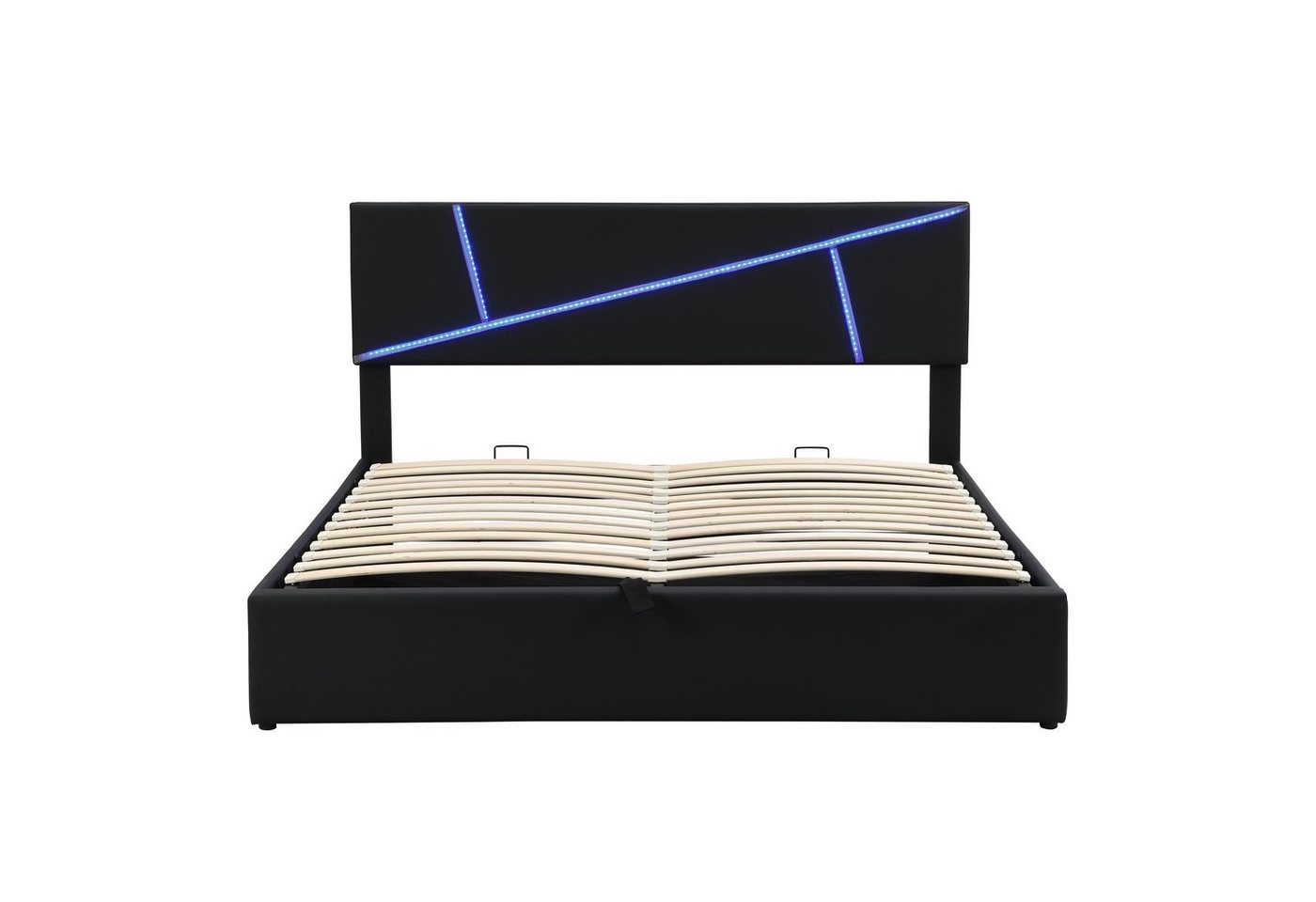 Gotagee Polsterbett Polsterbett Doppelbett Mit LED und Stauraum Lattenrost Funktionsbett von Gotagee