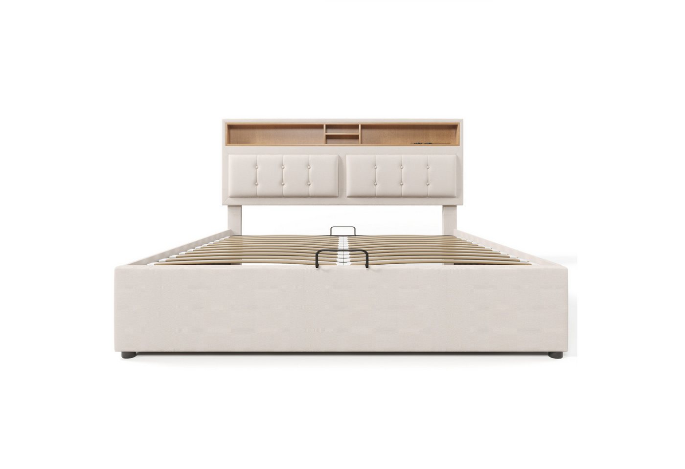 Gotagee Polsterbett Doppelbett Stauraumbett Jugendbett Multifunktionsbett Flaches Bett, mit USB C Steckdose Ladefunktion Gotagee Polsterbett Doppelbett Stauraumbett Jugendbett Multifunktionsbett Flaches Bett, mit USB C Steckdose Ladefunktion von Gotagee