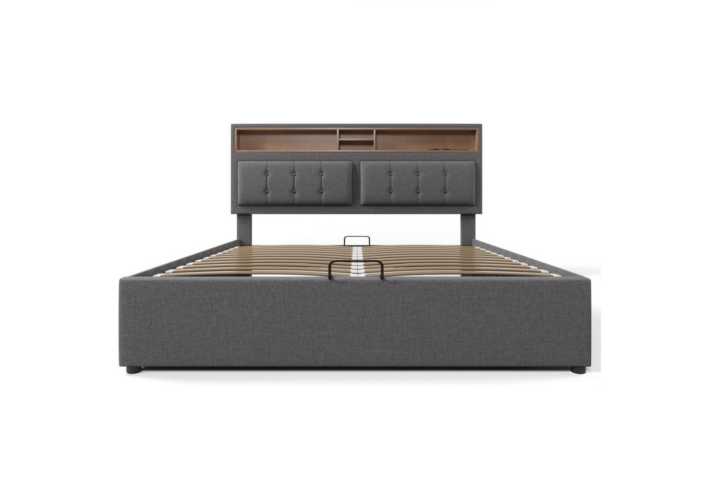 Gotagee Polsterbett Doppelbett Stauraumbett Jugendbett Multifunktionsbett Flaches Bett, USB C Steckdose Ladefunktion Gotagee Polsterbett Doppelbett Stauraumbett Jugendbett Multifunktionsbett Flaches Bett, USB C Steckdose Ladefunktion von Gotagee