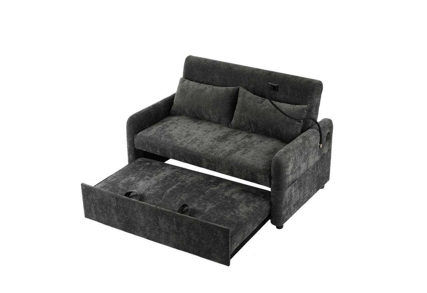 Gotagee Schlafsofa Multifunktionssofa Doppel-Klappschlafsofa verstellbare Rückenlehne USB von Gotagee