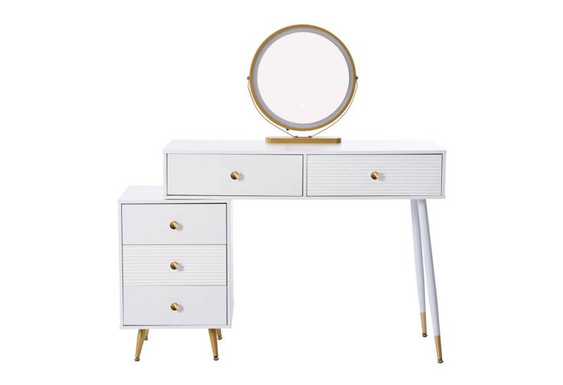 Gotagee Schminktisch Kommode Kosmetiktisch-Set Spiegel Frisiertisch mit Seitenschrank von Gotagee