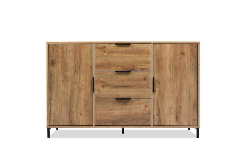 Gotagee Schubkastenkommode Sideboard Highboard Wohnzimmerschränke moderne Lagerschränke Natur von Gotagee