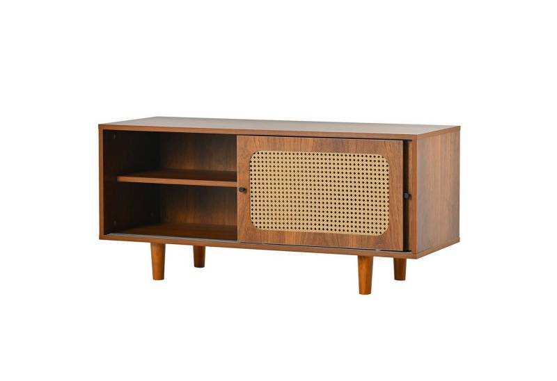 Gotagee Schuhregal 104x40x48cm Rattanschrank Schuhschrank Beistellschrank Verstellbare von Gotagee