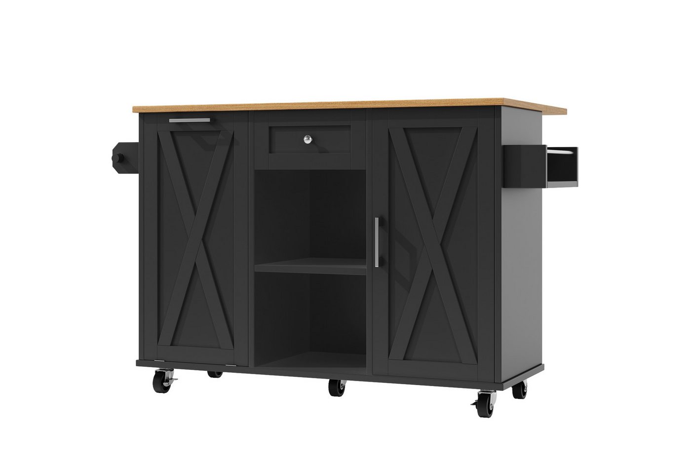 Gotagee Servierwagen Kücheninsel Küchenschrank für Mülleimer Buffetschrank Esstisch Moderne, mit Snackregalen und Stretchfunktionsschränken Gotagee Servierwagen Kücheninsel Küchenschrank für Mülleimer Buffetschrank Esstisch Moderne, mit Snackregalen und Stretchfunktionsschränken von Gotagee