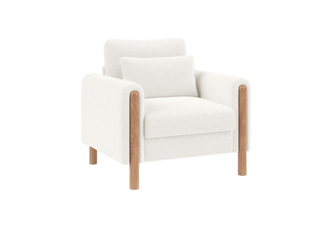 Gotagee Sessel Moderne Armlehnenstuhl mit Kissen Einzelsofa Polstersofa Relaxsessel, für Wohnzimmer, Büro oder Schlafzimmer von Gotagee