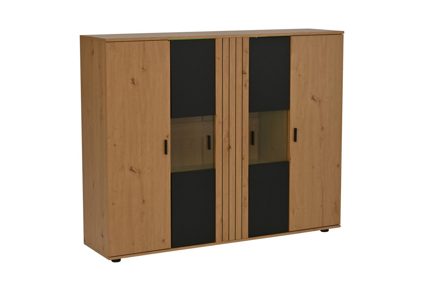 Gotagee Sideboard 140x35x113cm Beistellschrank Wohnzimmerschränke mit LED Lagerschränke, mit Trennwand-Design und verstellbaren Trennwänden Gotagee Sideboard 140x35x113cm Beistellschrank Wohnzimmerschränke mit LED Lagerschränke, mit Trennwand-Design und verstellbaren Trennwänden von Gotagee