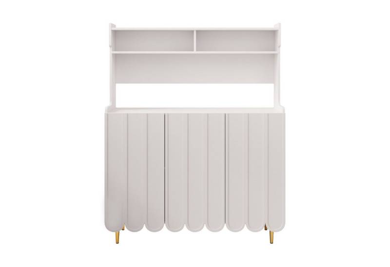 Gotagee Sideboard Ablageregal offenes Schränke Küche Esszimmer Weiß von Gotagee