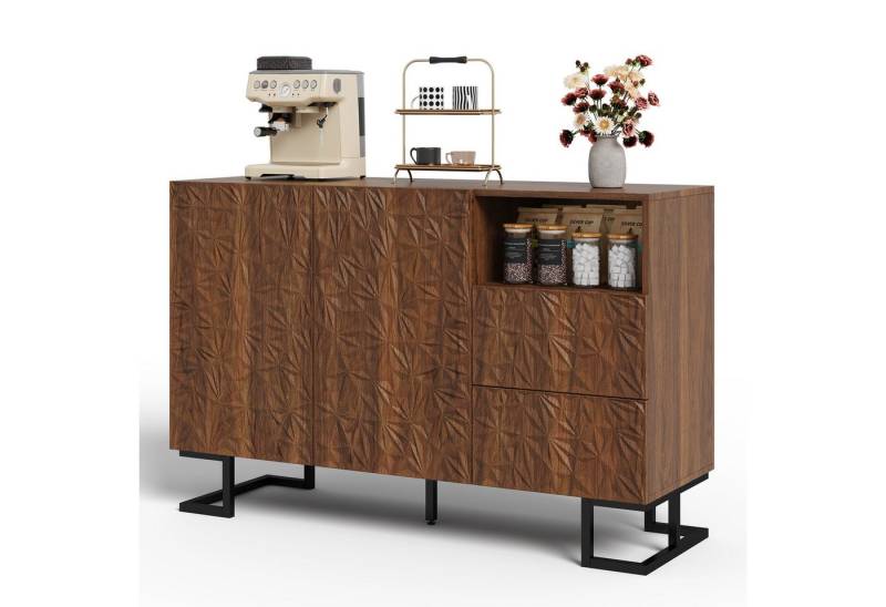 Gotagee Sideboard Beistellschrank 120cm Anrichte Kommode Metallbeine Wohnzimmerschrank, geeignet für Esszimmer, Wohnzimmer oder Flur Gotagee Sideboard Beistellschrank 120cm Anrichte Kommode Metallbeine Wohnzimmerschrank, geeignet für Esszimmer, Wohnzimmer oder Flur von Gotagee