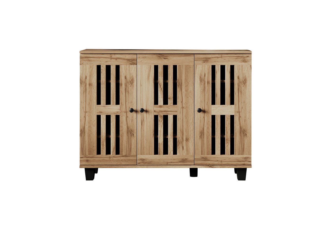 Gotagee Sideboard Beistellschrank 120x32x92cm mit 3 Türen und Regalfächern für Flur Büro, mit 3 Türen und 8 Fächern . Gotagee Sideboard Beistellschrank 120x32x92cm mit 3 Türen und Regalfächern für Flur Büro, mit 3 Türen und 8 Fächern . von Gotagee