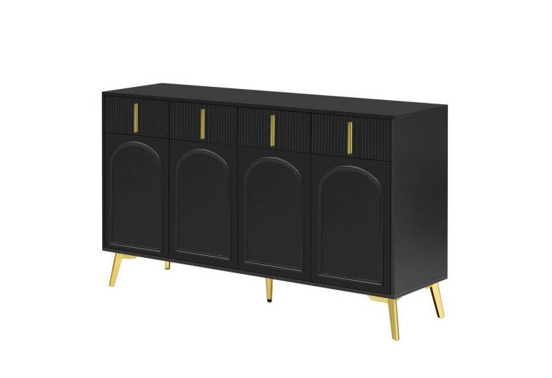 Gotagee Sideboard Buffet Schließfächer Wohnzimmer Schrank mit 4 Schubladen 4 Türen Gotagee Sideboard Buffet Schließfächer Wohnzimmer Schrank mit 4 Schubladen 4 Türen von Gotagee