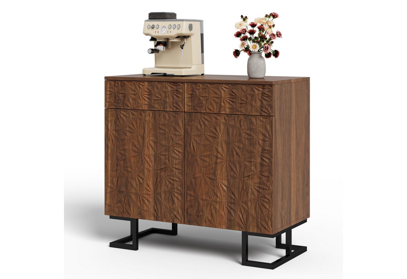 Gotagee Sideboard Kommode 80cm Anrichte Beistellschrank Metallbeine Wohnzimmerschrank, für Wohnzimmer&Esszimmer Gotagee Sideboard Kommode 80cm Anrichte Beistellschrank Metallbeine Wohnzimmerschrank, für Wohnzimmer&Esszimmer von Gotagee