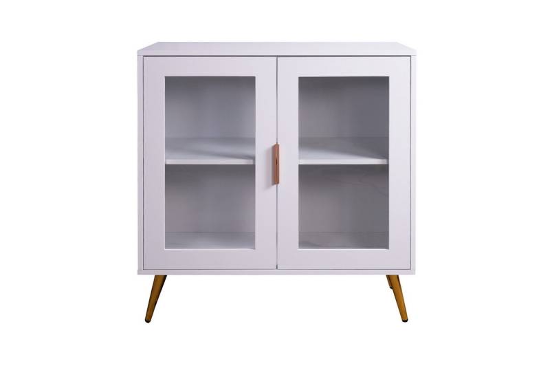 Gotagee Sideboard Küchenschränke 80×40×85 cm Vitrine Mit LED Wohnzimmerschrank Weiß Gotagee Sideboard Küchenschränke 80×40×85 cm Vitrine Mit LED Wohnzimmerschrank Weiß von Gotagee