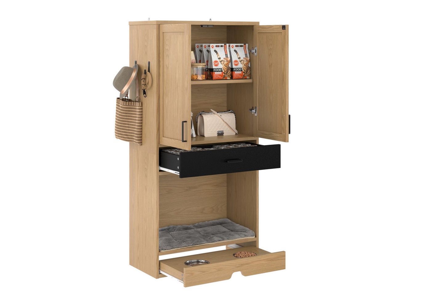 Gotagee Sideboard Multifunktionaler Tierschrank 160cm Küchenschrank Tiermöbel Anrichte von Gotagee