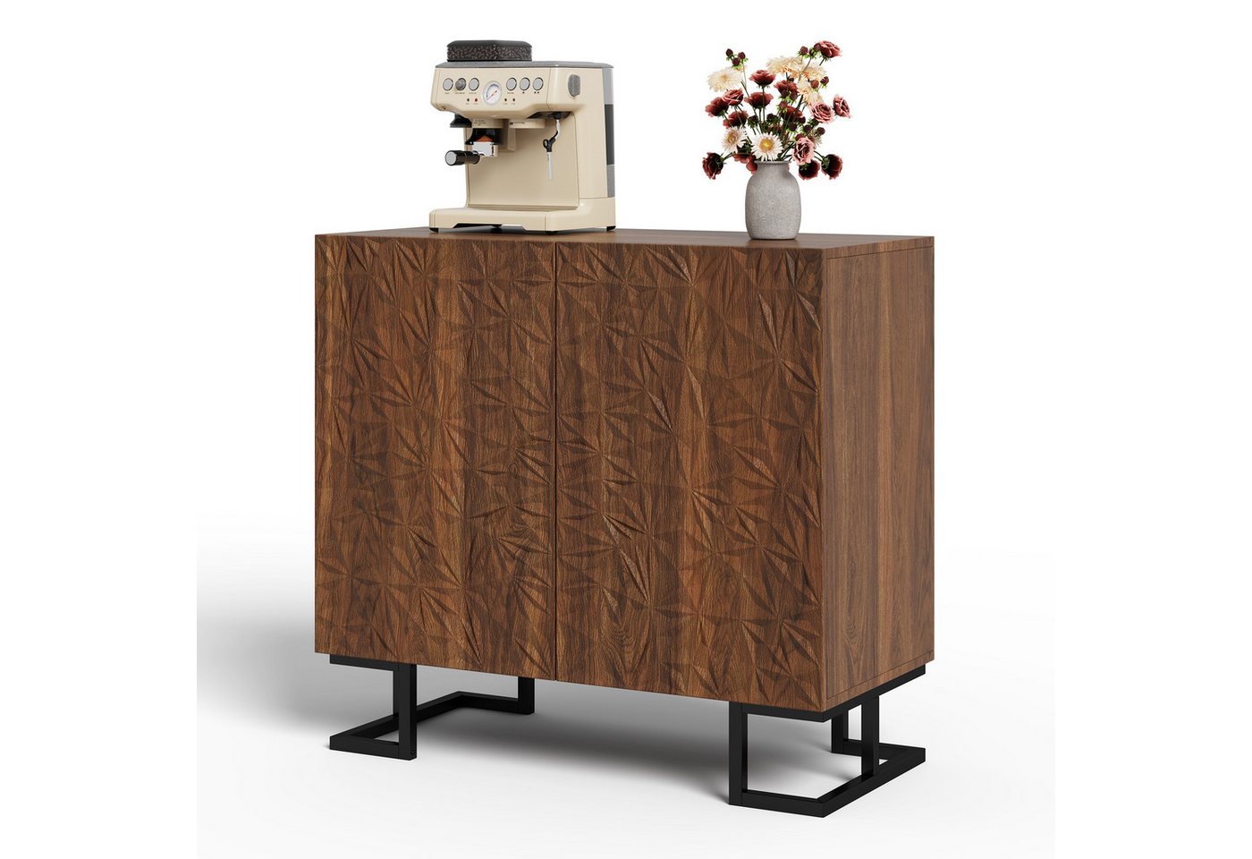 Gotagee Sideboard Schließfächer Anrichte Metallbeine Beistellschrank Wohnzimmerschrank, Modernes Design für Wohnzimmer & Flur Gotagee Sideboard Schließfächer Anrichte Metallbeine Beistellschrank Wohnzimmerschrank, Modernes Design für Wohnzimmer & Flur von Gotagee