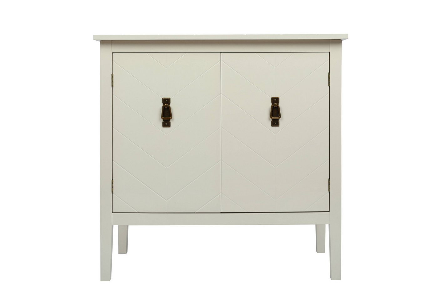 Gotagee Sideboard Zweitüriger Schließfach Beistelltisch Sideboard Weiß Beistellschrank von Gotagee