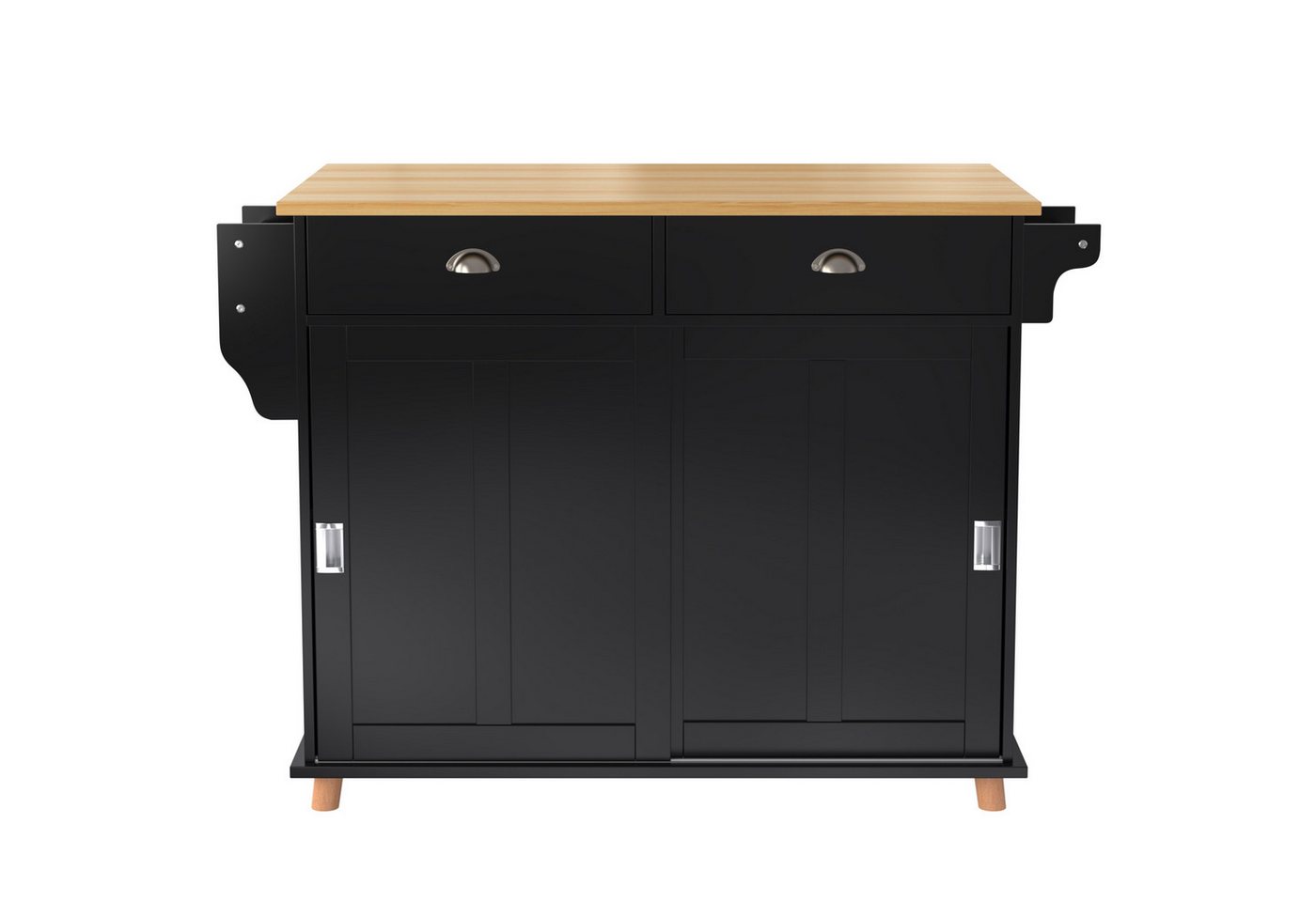 Gotagee Sideboard klappbare Arbeitsplatte mit Stauraumtüren Rollen Küchen Esszimmer Gotagee Sideboard klappbare Arbeitsplatte mit Stauraumtüren Rollen Küchen Esszimmer von Gotagee
