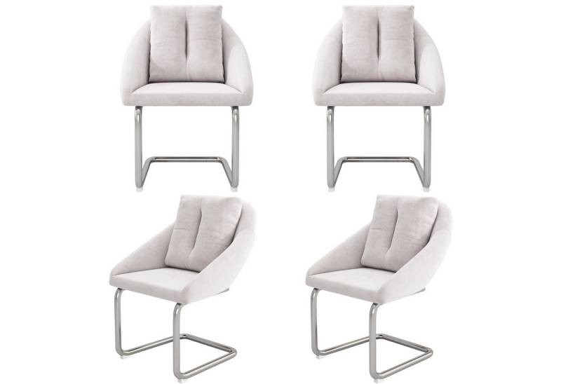 Gotagee Sitzgruppe Barhocker Esszimmerstuhl-Set Loungesessel mit Kissen Bürostuhl-Set, gewölbte Stützbeine von Gotagee