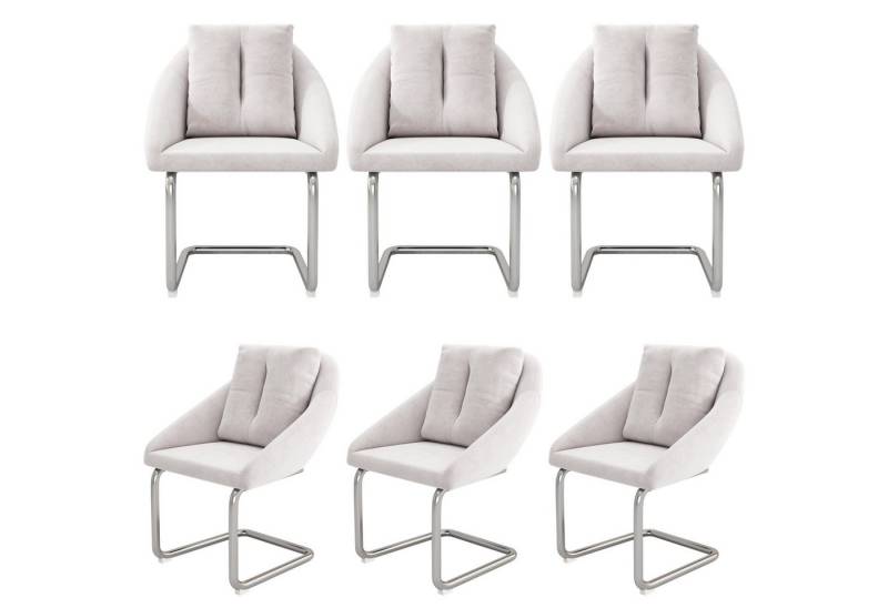 Gotagee Sitzgruppe Barhocker Esszimmerstuhl-Set Loungesessel mit Kissen Bürostuhl-Set, gewölbte Stützbeine von Gotagee