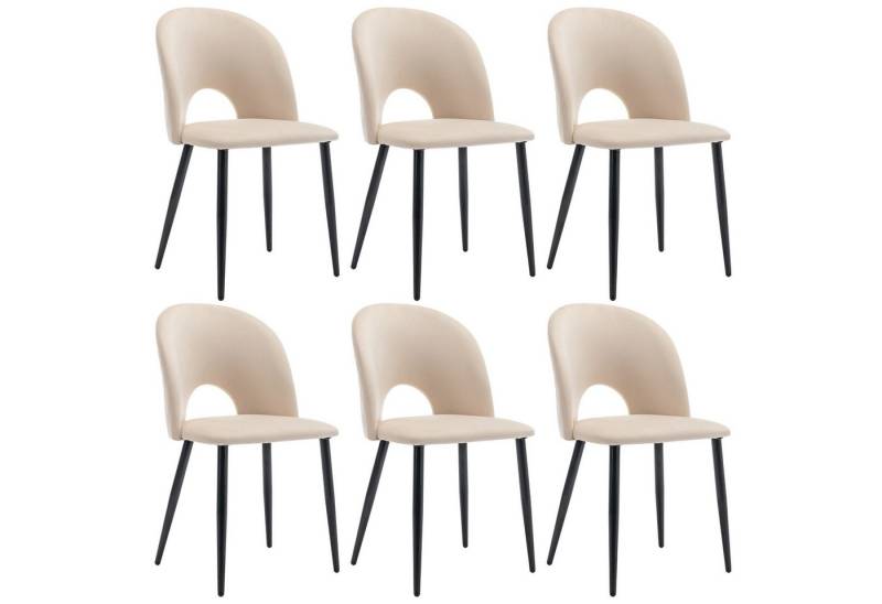 Gotagee Sitzgruppe Esszimmerstuhl Polsterstuhl Stuhl mit Rückenlehne Beige Sitzfläche Gotagee Sitzgruppe Esszimmerstuhl Polsterstuhl Stuhl mit Rückenlehne Beige Sitzfläche von Gotagee