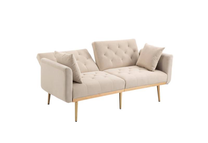 Gotagee Sofa Samt 2-Sitzer-Sofa Schlafsofa Wohnzimmer Schlafzimmer verstellbares von Gotagee