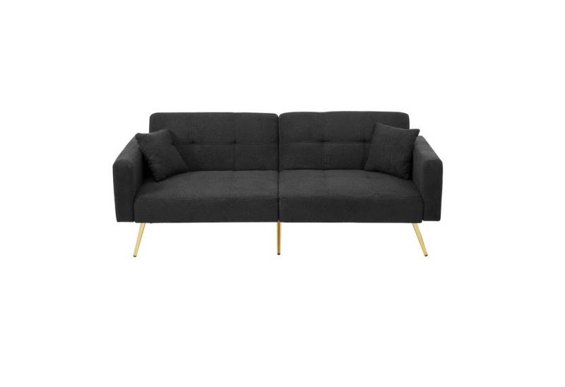 Gotagee Sofa Schlafsofa mit Bettfunktion mit Kissen goldenen Beinen Gotagee Sofa Schlafsofa mit Bettfunktion mit Kissen goldenen Beinen von Gotagee