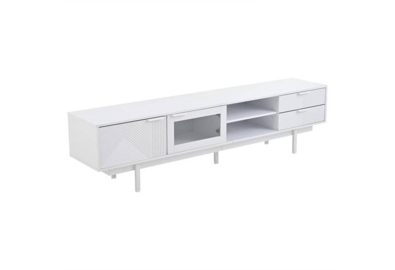 Gotagee TV-Schrank 200cm Fernsehschrank TV-Ständer für 80-Zoll TV modern Wohnraumschrank mit Gesamttragkraft von 45kg,Geeignet für 80-Zoll von Gotagee
