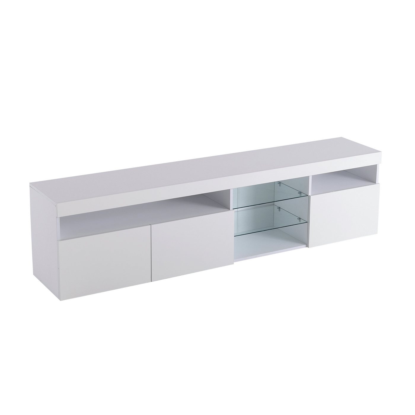 Gotagee TV-Schrank LED TV-Schrank helles Panel 180cm Schließfach Fernsehtisch TV-Bank von Gotagee