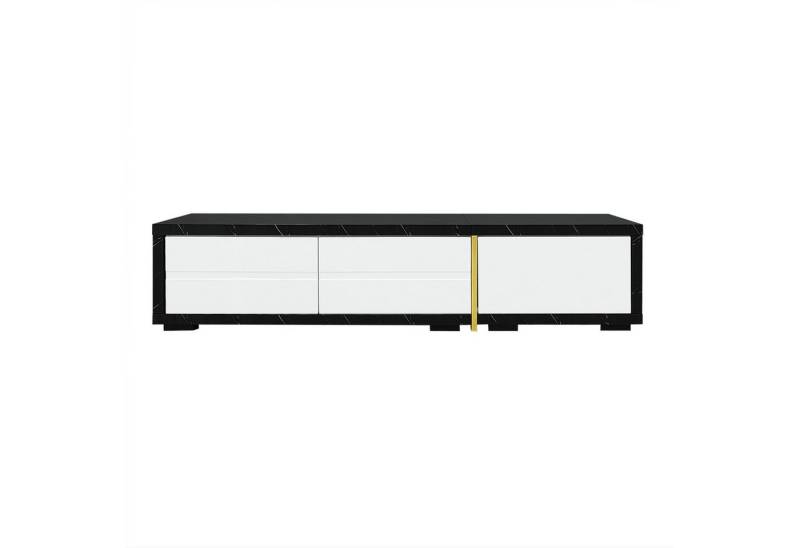 Gotagee TV-Schrank Moderner Lagerschrank 140-260cm variable Länge Sideboards Schrank Mit Drehfunktion und Goldverzierung Gotagee TV-Schrank Moderner Lagerschrank 140-260cm variable Länge Sideboards Schrank Mit Drehfunktion und Goldverzierung von Gotagee