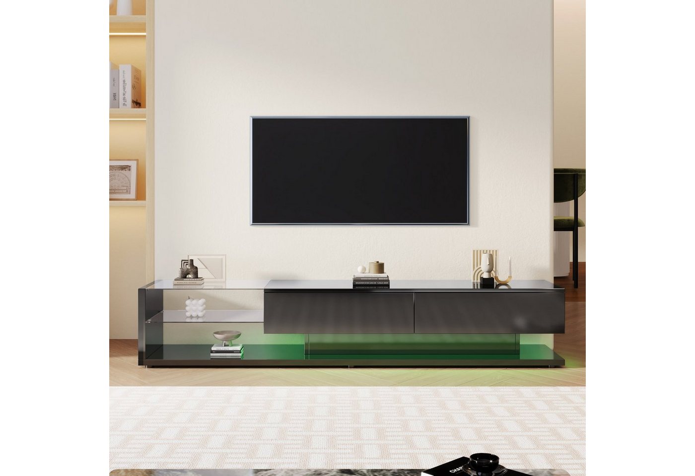 Gotagee TV-Schrank TV-Schränke Lowboards Schließfach variable LED Fernsehtisch TV-Schrank von Gotagee